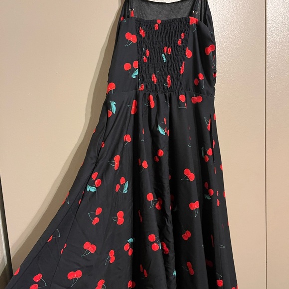 Black Cherry Print Dress - Picture 2 of 3